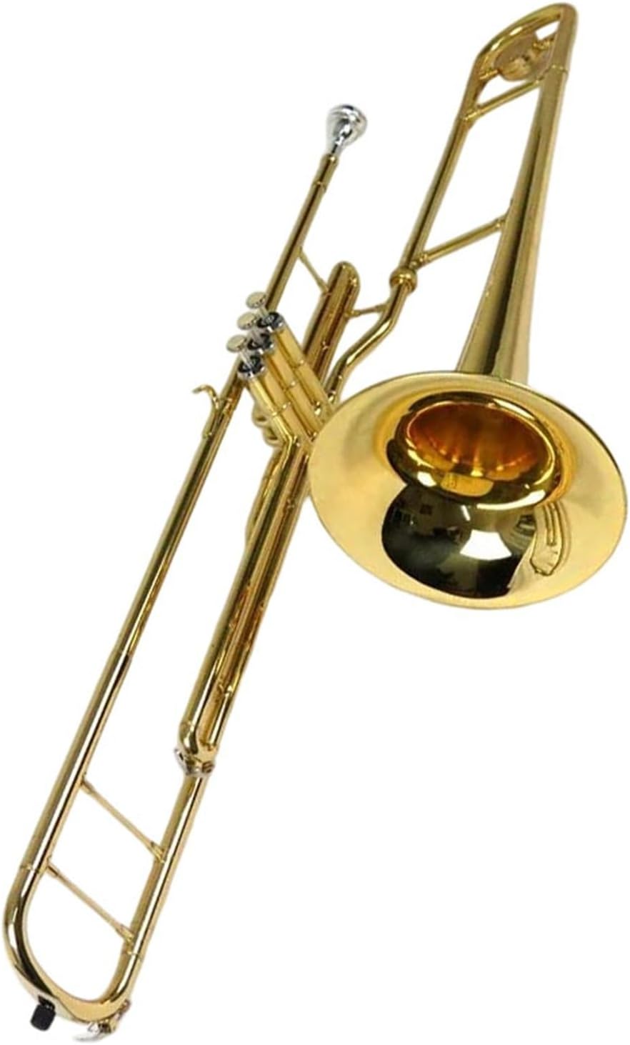 Adult Trombone Instrument Bb Piston Trombone Instrument Brass Solid Lacquer Finish With Box Mouthpiece