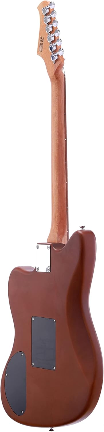 IYV- IJGAP-300 Semi Hollow Electric Acoustic Guitar Satin Brown