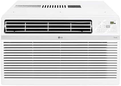 LG 12000 BTU Window Air Conditioner [2024 New]Remote Control WiFi Enabled Works w/LG ThinQ, Alexa, Hey Google,Ultra-Quiet, Washable Filter, Cools Large Rooms up to 550Sq.Ft AC Unit White LW1224RSMX