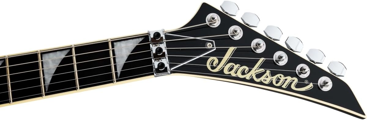 Jackson Pro Plus Series RR1A Rhoads Limited-edition Electric Guitar - Gloss Black, Aged White Binding