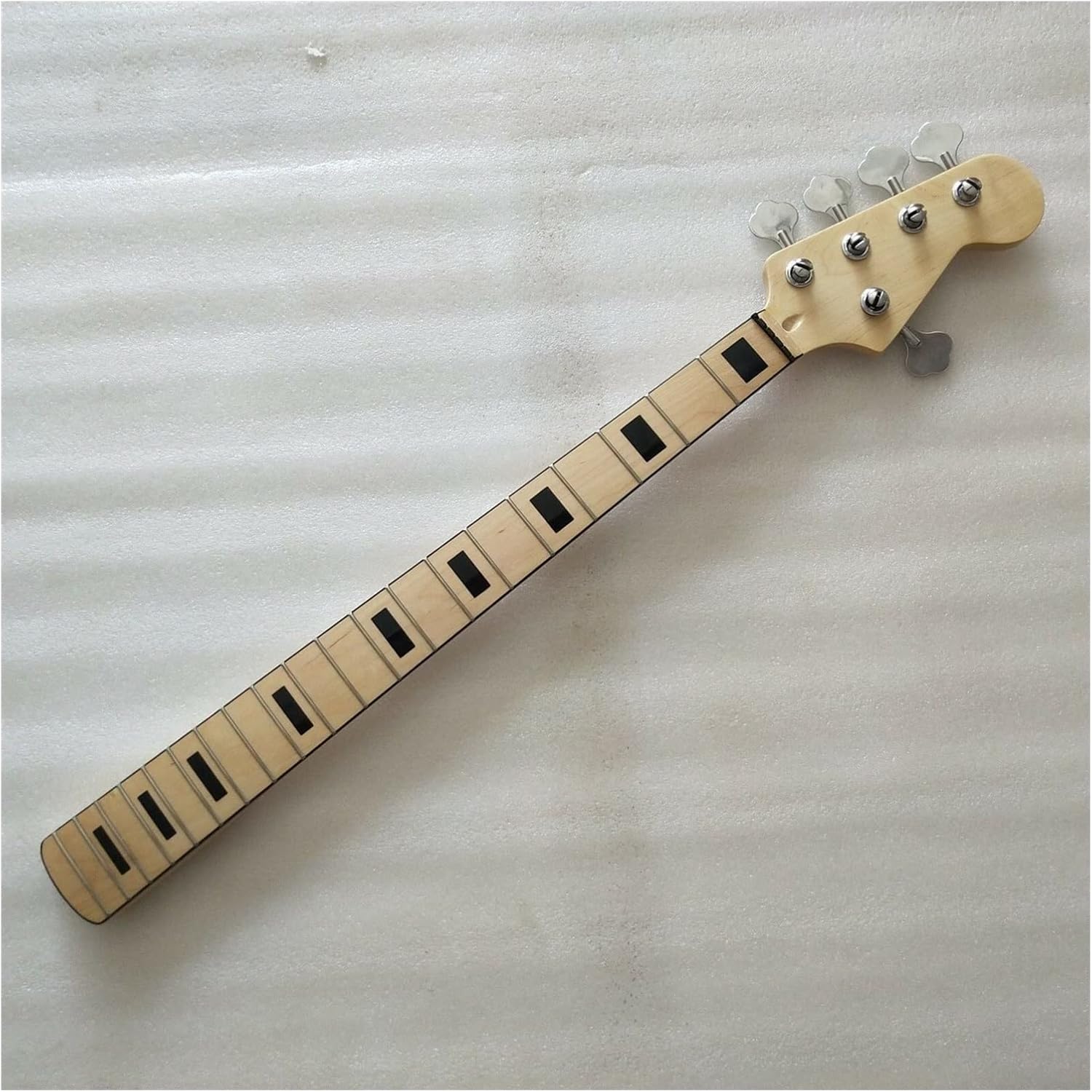 Maple 20 Frets Bass Guitar Neck Part with Tuners 5 String Maple Fingerboard 34 Inch Guitar ​Neck Replacement