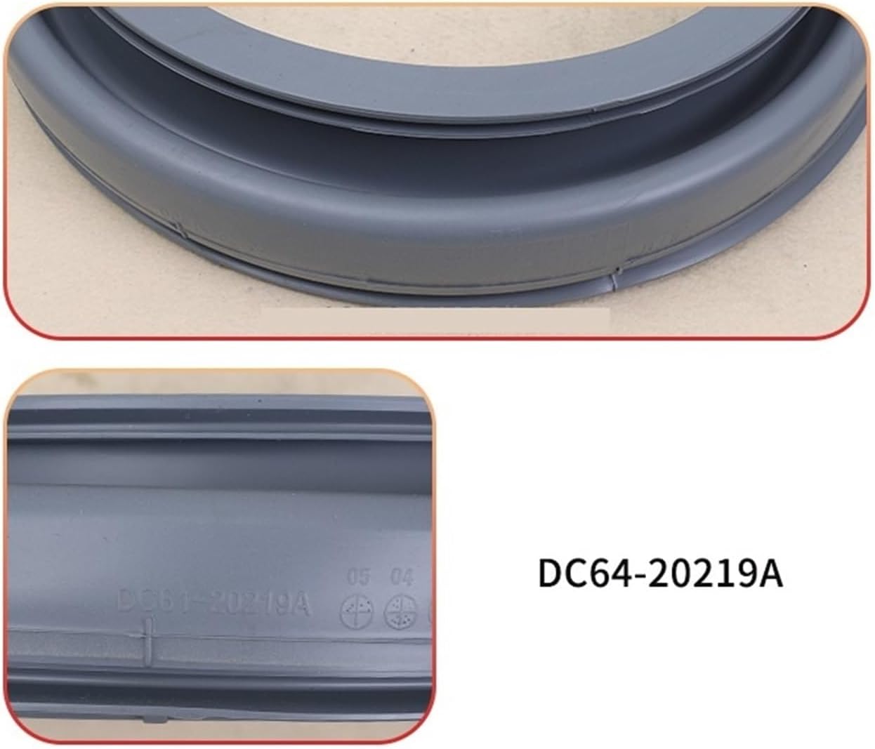 Drum Washing Machine Door Seal Sealing Ring Rubber Ring Leather Ring Window Pad Waterproof Ring Parts，Compatible For Samsung,Replacement Parts(No. 10 03198D)