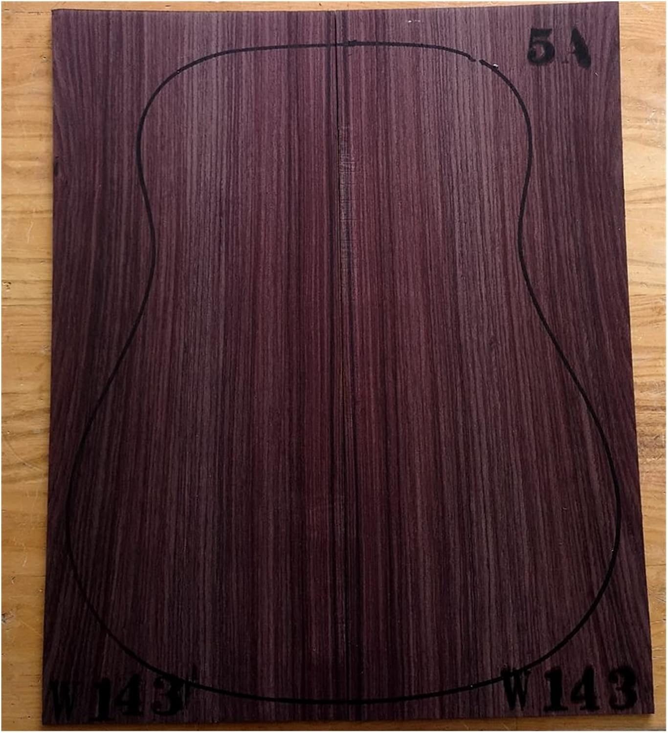 India Rose Wood Back Panel Wool Guitar Production Material Accessories DIY Guitar Kit (Color : 3)