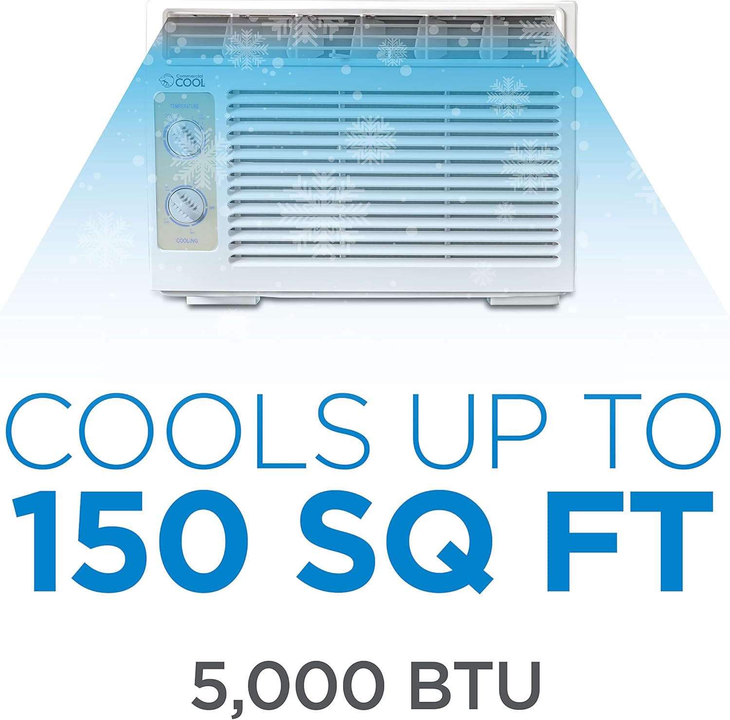 Commercial Cool CC05MWT 5,000 BTU Window Air Conditioner , White
