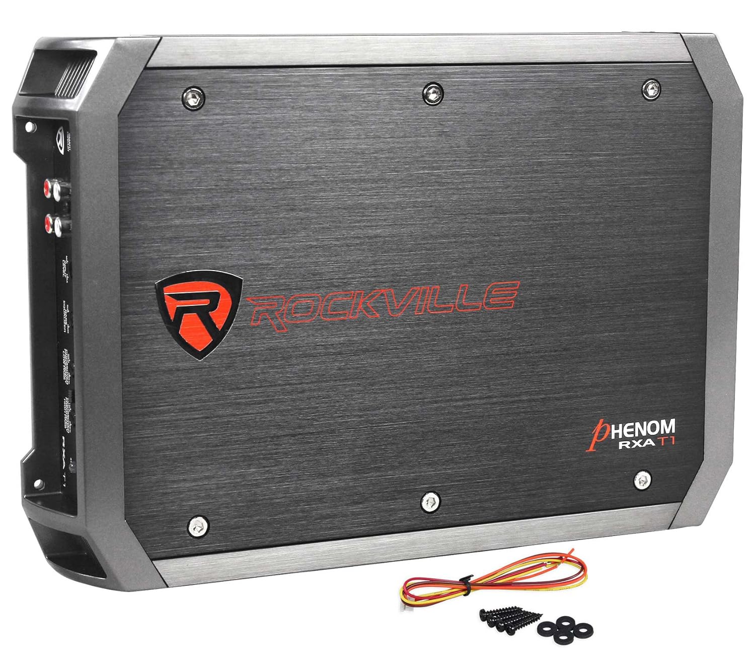 Rockville: Rockville RWK81 8 Gauge Complete Amp Installation Wire Kit with 1500W Peak/375W RMS 2 Channel Amplifier (2 Items)