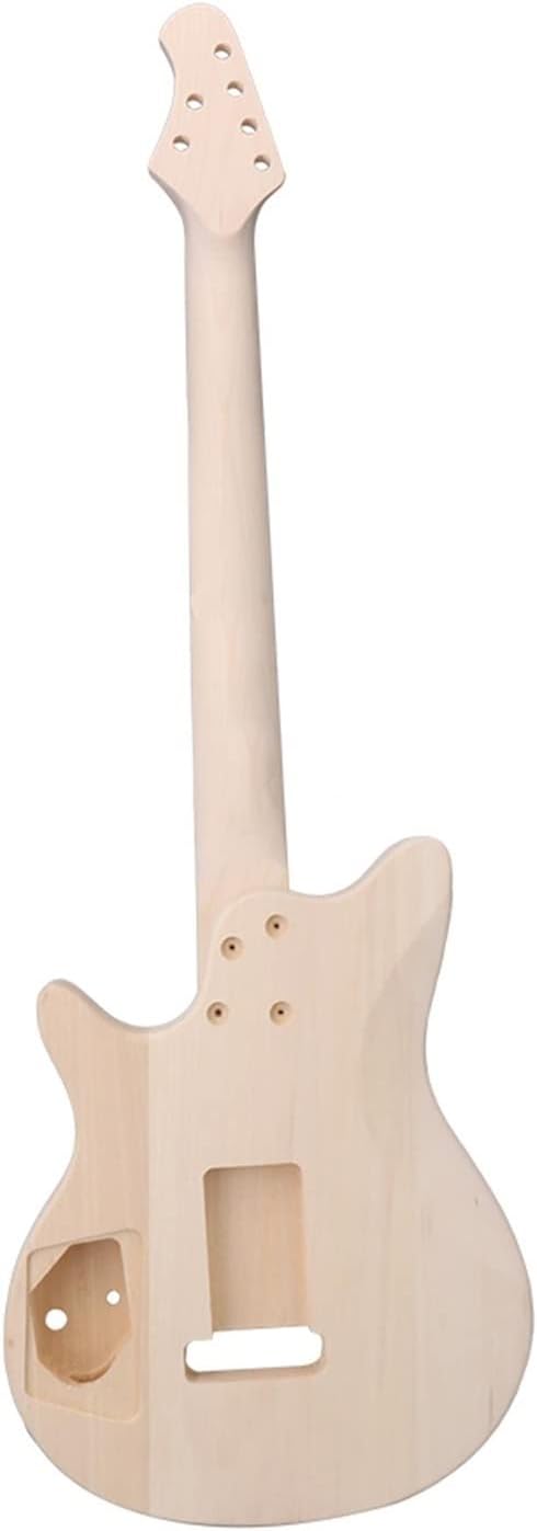 DIY Electric Bass Guitar Kits Basswood Maple Included Fully Components Unfinished Guitar Set