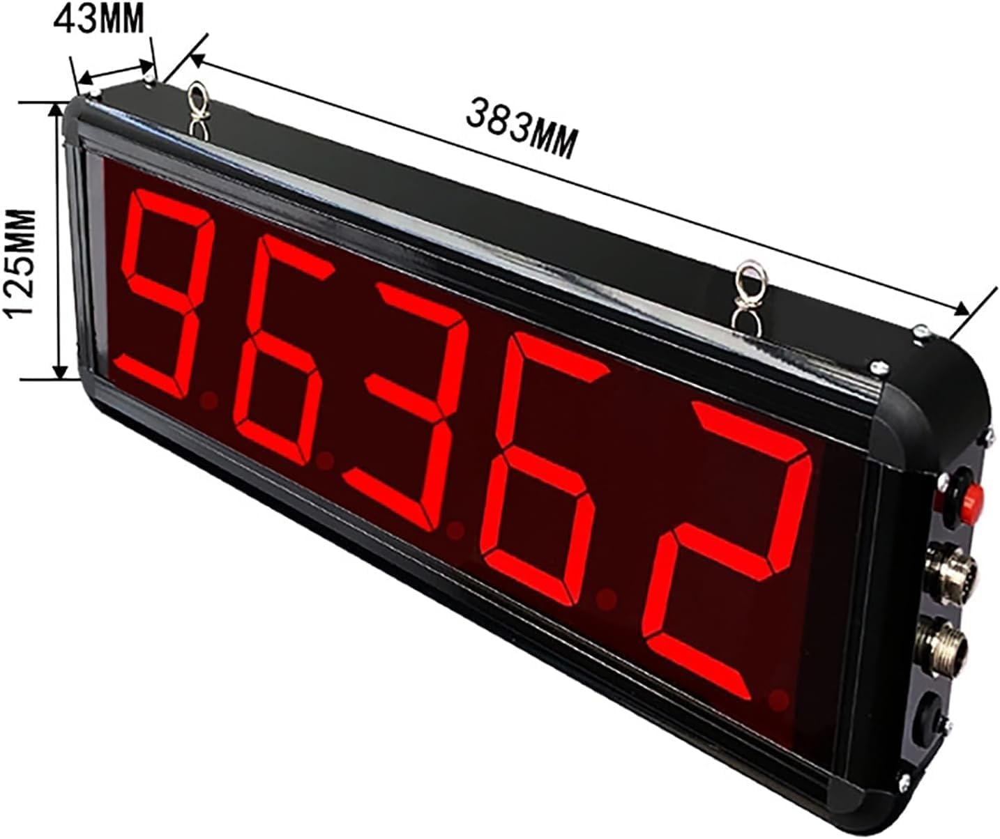 3in 5-Digit Digital Electronic Counter, Led Digital Counter,Red Display Digital Counter 0-99999 With Remote Control, Production Line Counting Screen, for Factories and Workshops, Airports Stations