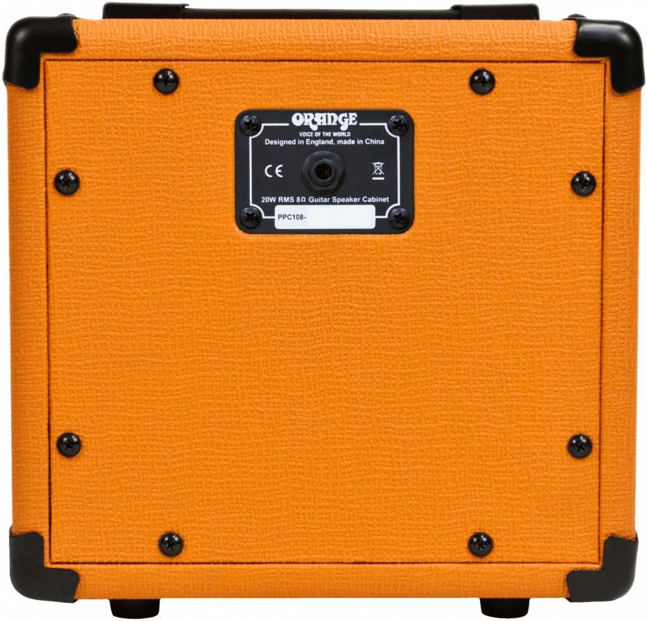 Orange PPC108 1x8-Inch Closed-Back Speaker Cabinet Bundle with Instrument Cable and Austin Bazaar Polishing Cloth