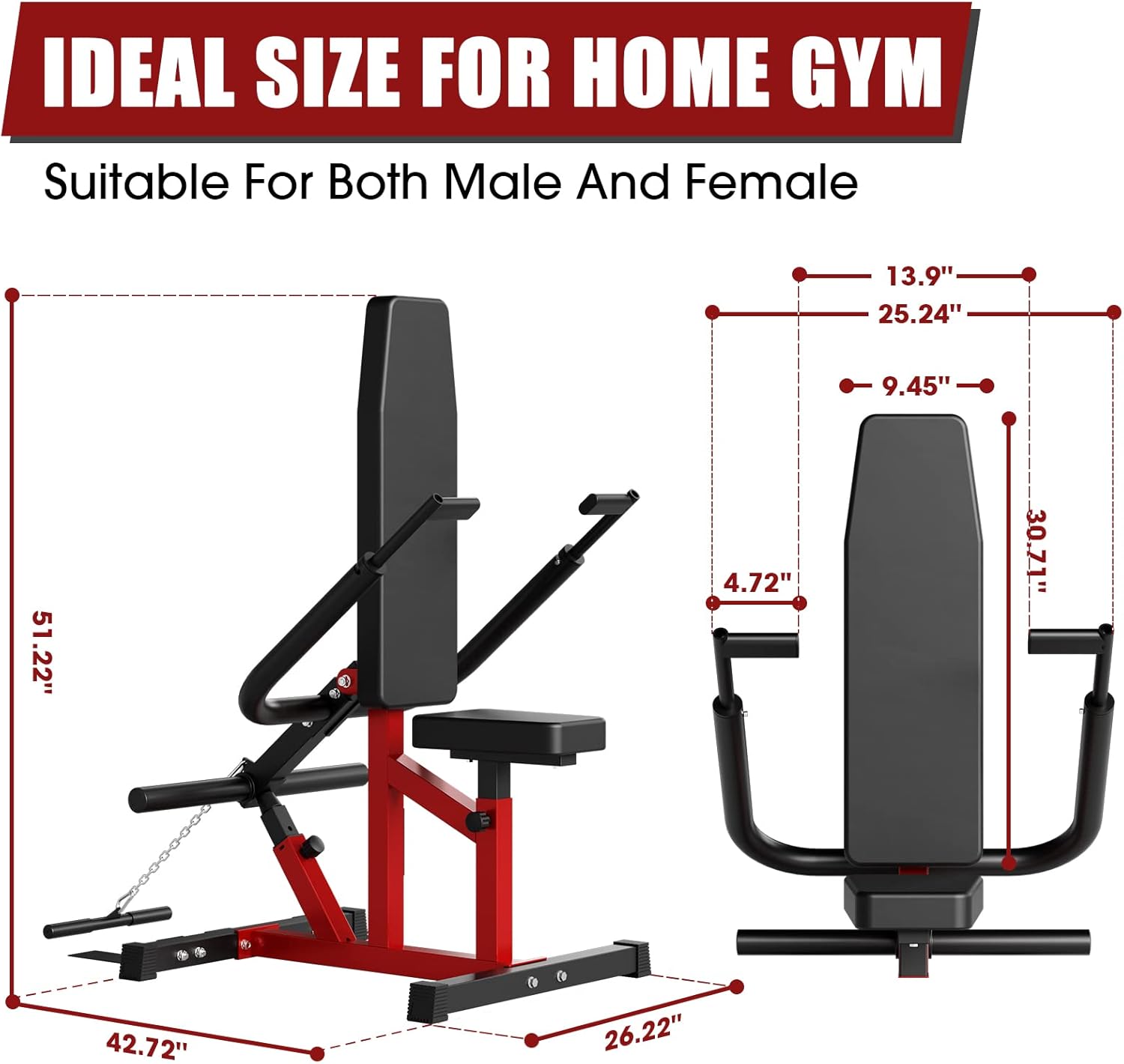 Seated Dip Machine Plate Loaded- Tricep Dip Press Machine with Cable Bar for Biceps Chest Training, Hold up to 400LBS