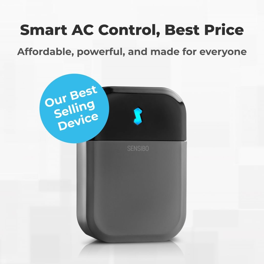 Sensibo Sky, Smart Wireless Air Conditioner Controller. Quick & Easy DIY Installation. Maintains Comfort with Energy Efficient. Automatic Wifi Thermostat Control App. Google, Alexa and Siri Compatible
