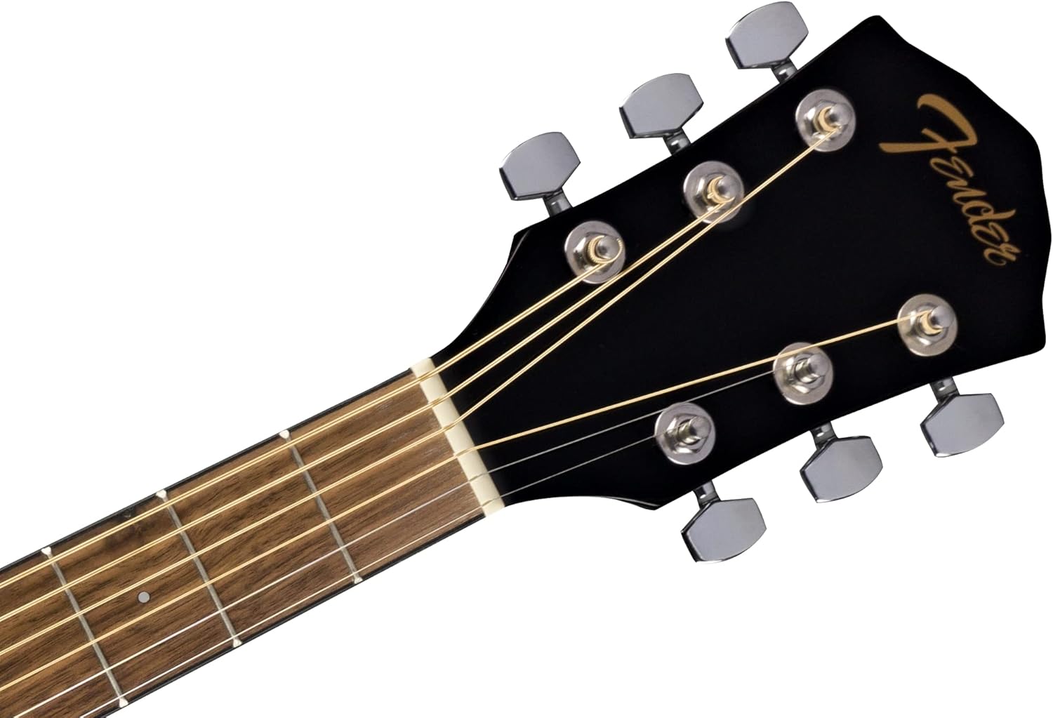 Fender FA-125CE Dreadnought Acoustic Guitar, Black