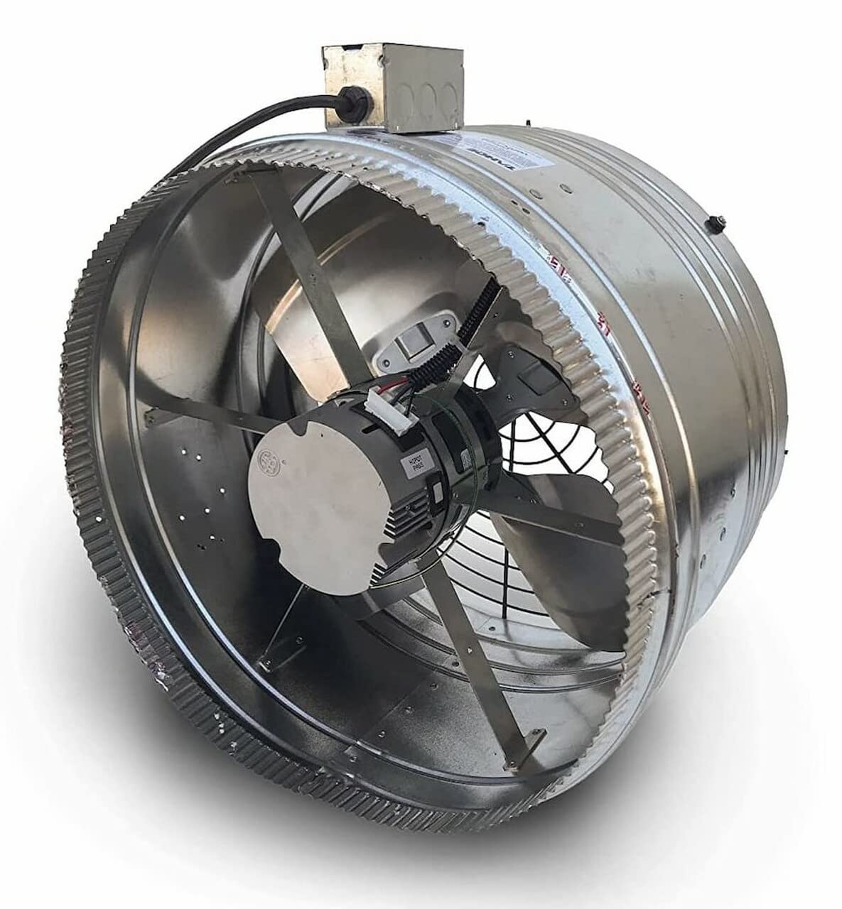 air+health Cascade CA-2 Whole House Fan | Great for Small Home (1200 Sq. Ft.) | 2 Speed Wall Switch | 2369 CFM | PSC Motor | Gravity Damper