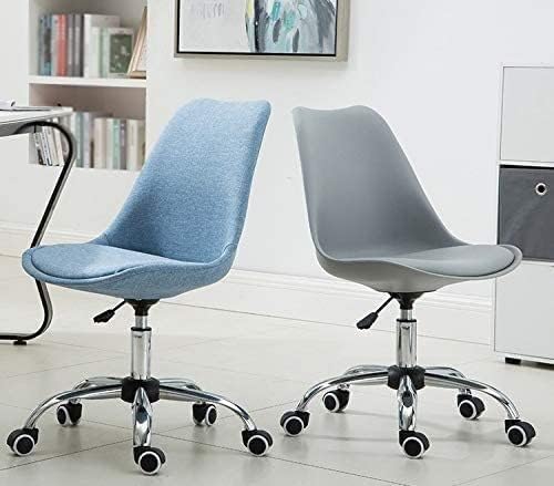 Dining Chair Modern Dressing Chair for Makeup Room, Dining Chair Hotel Chair Club Chair Staff Chair Conference Chair Reception Chair Student Chair Dormitory Chair Office Supplies (Color : Bl