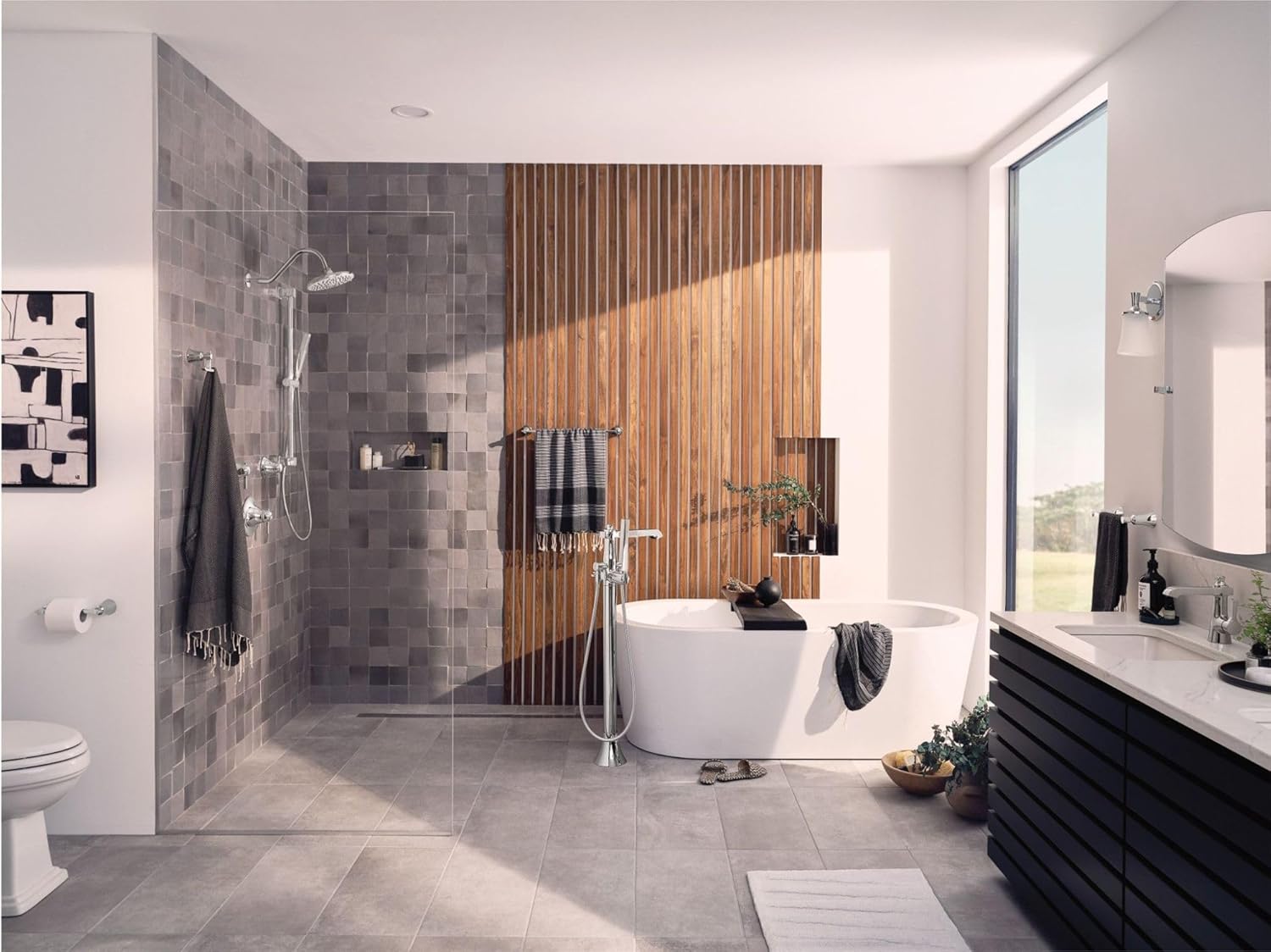 Moen YB0361CH Flara 1-Light Dual-Mount Bath Bathroom Vanity Light Fixture with Frosted Glass, Chrome