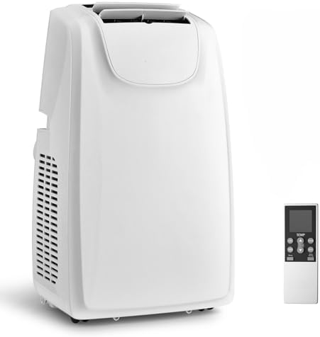 SIMOE 11,500 BTU Dual Hose Portable Air Conditioner, Powerful AC Unit with Dehumidifier, Fan, Sleep Mode for 400 Sq. Ft. Rooms, Remote Control, 24H Timer, Easy Window Installation Kit