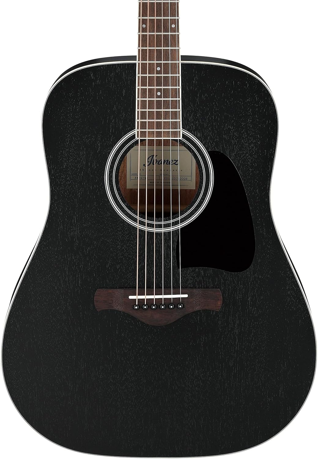 Ibanez AW84-WK Weathered Black Open Pore - Acoustic Guitar