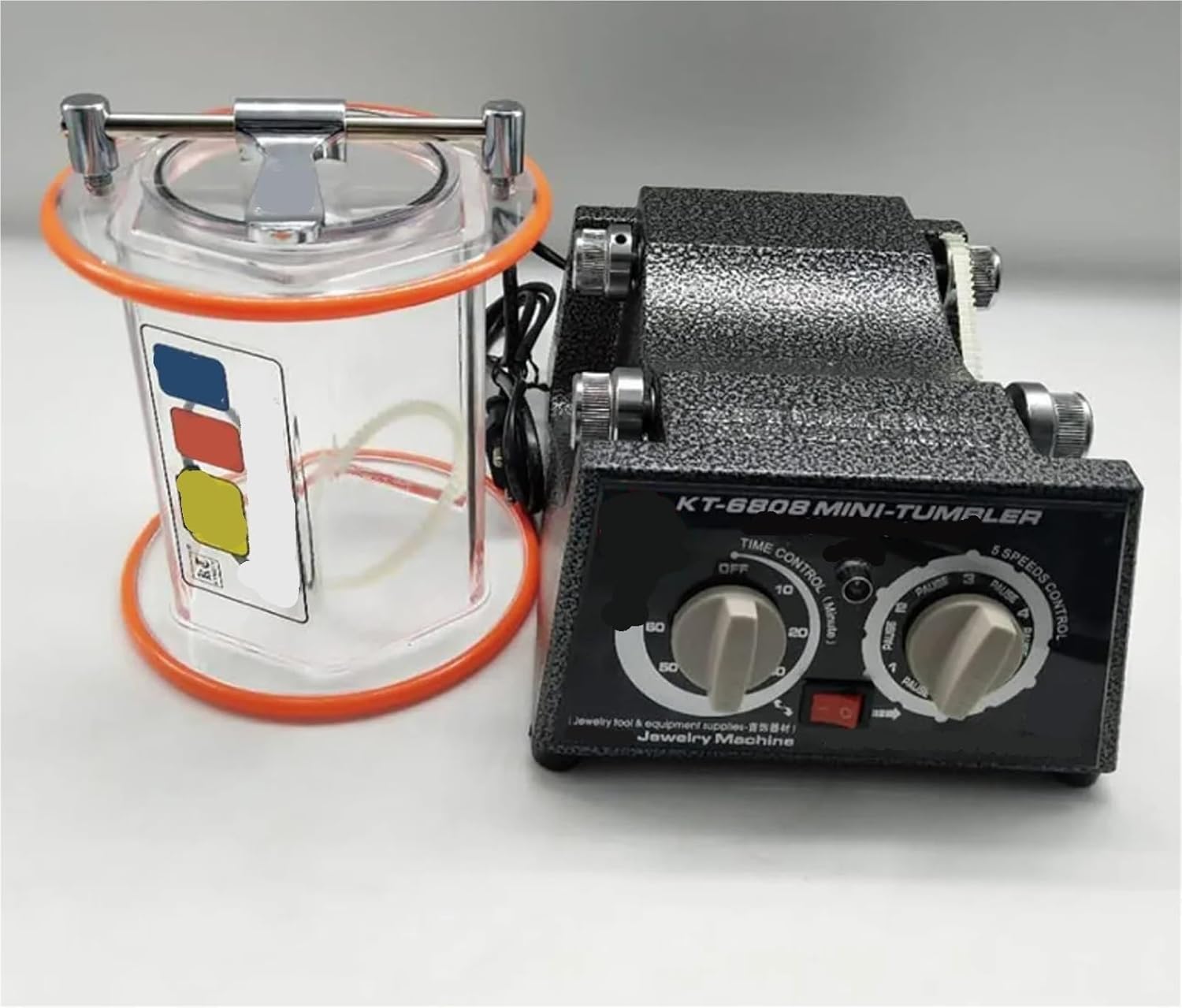 Buffer. Kt6808 3kg Rotary Tumbler Surface Polisher Jewelry Drum Polishing Machine DIY Mini-Tumbler Finishing Tools .Cleaning Machine