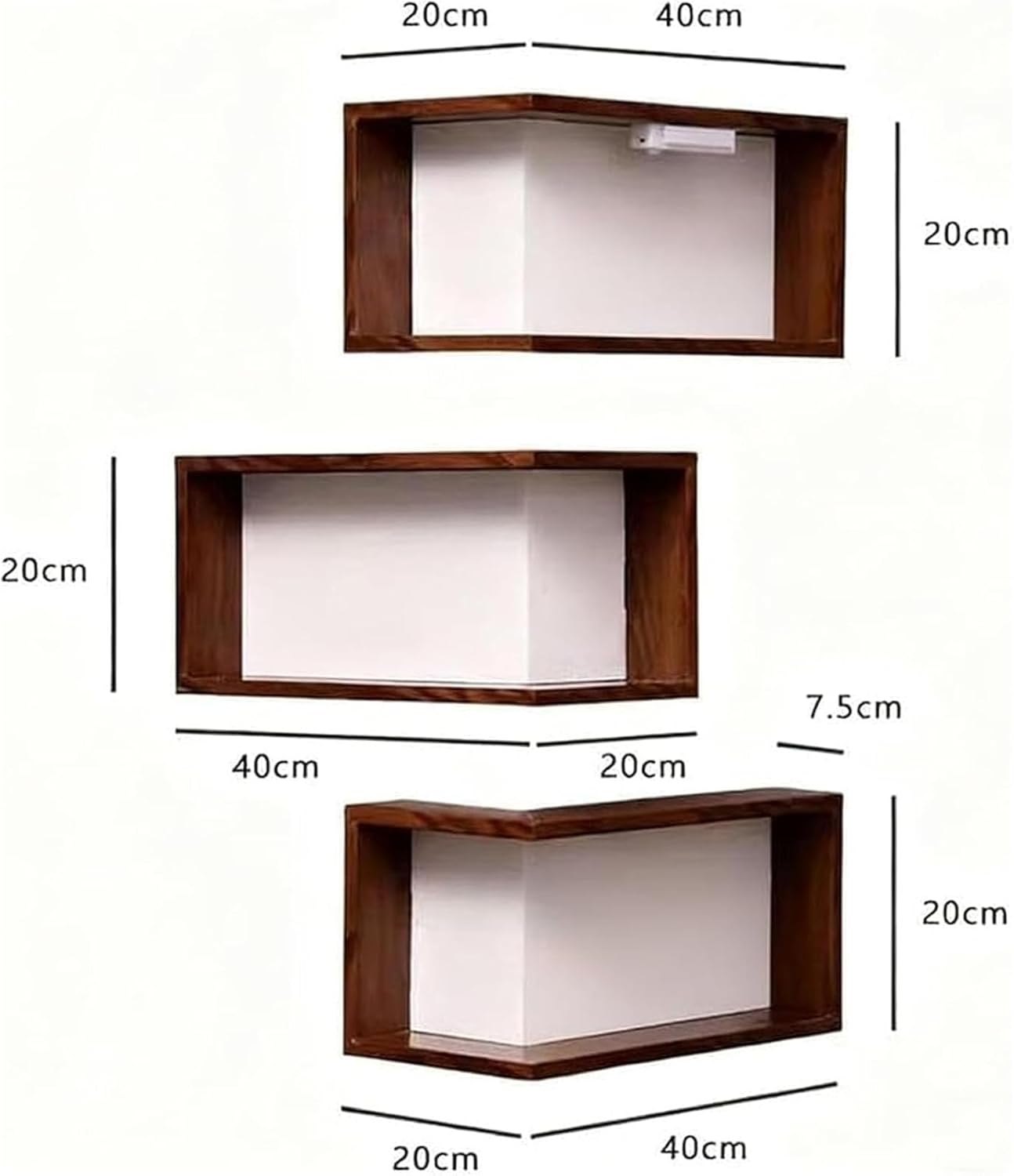 Corner Shelf Wall Mounted, That Light up Your Space, Smart Shelves with Light not Included for Figurines and Collectibles