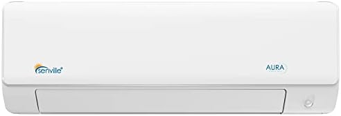 Senville 28000 BTU Dual Zone Mini Split Air Conditioner Heat Pump, 2 Ton, Works with Alexa, White