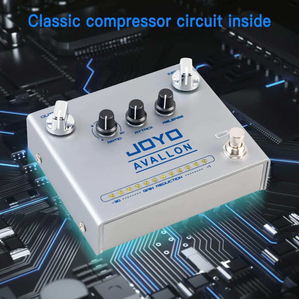 JOYO JF-22 Amplifier Simulation Distortion Pedal and R-19 Compressor Guitar Effect Pedals