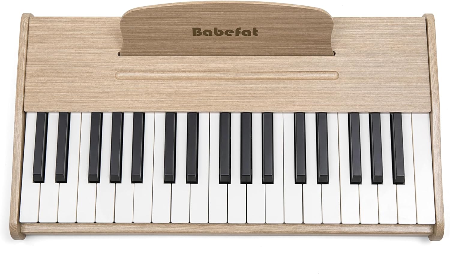 Kids Piano Keyboard 37 Keys Digital Piano for Kids Mini Musical Instruments Wooden Pianos Toy for 4+ Years Old Girls and Boys Birthday Gift Walnut (Oka)