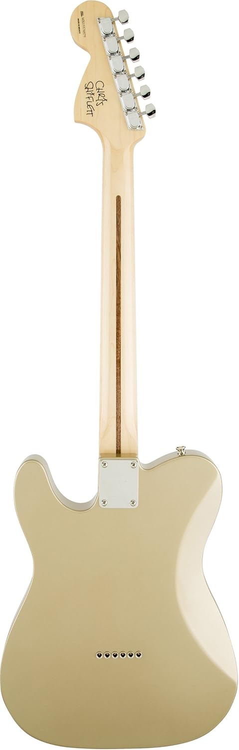 Fender 0142400744 Chris Shiflett Telecaster Deluxe Rosewood Fingerboard Electric Guitar, Shoreline Gold