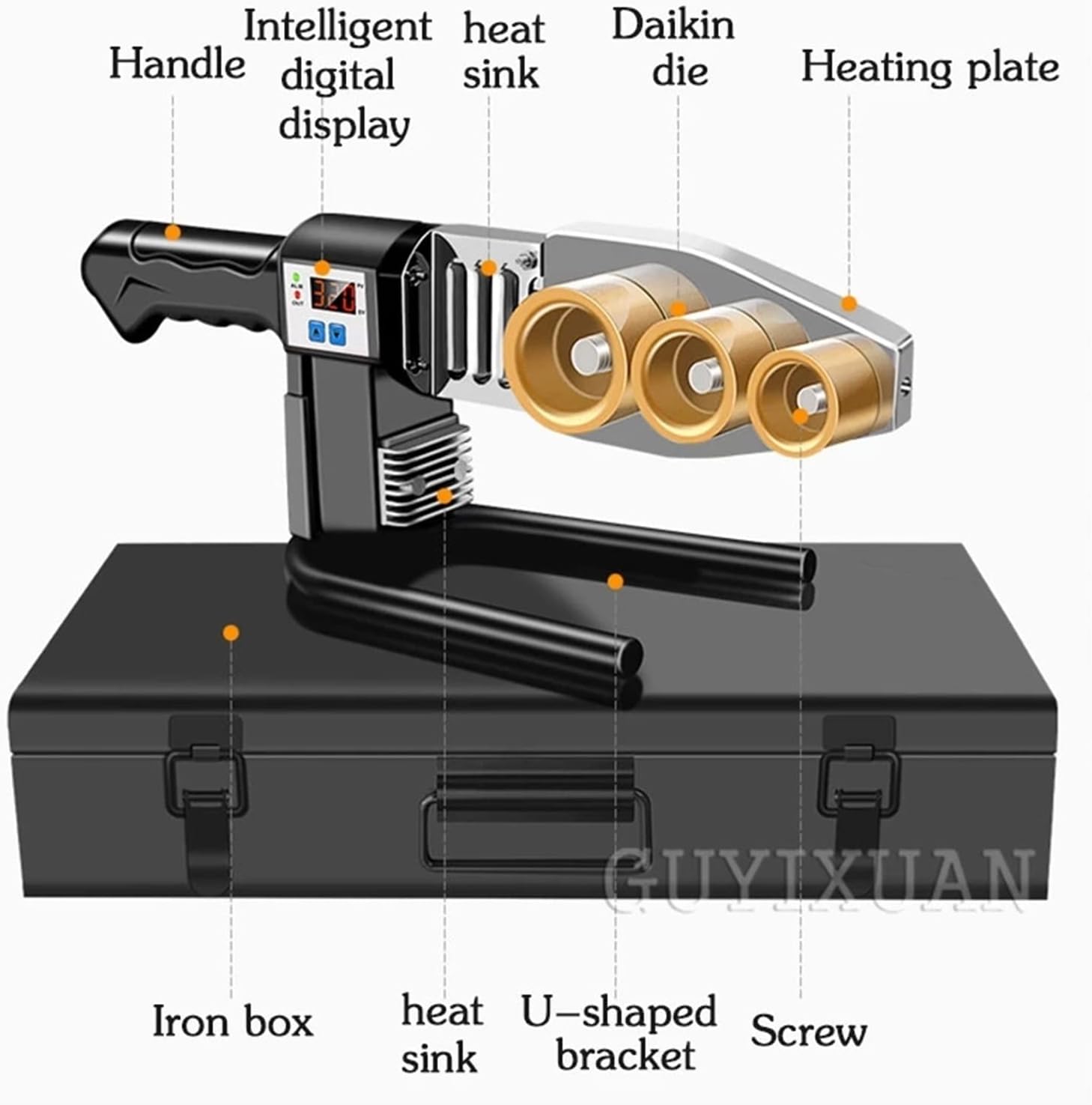 Hot Melt Machine Household Hot Melt Welding Machine Water Pipe Hot Container Does Not Stick To Die Head Fuser 20-63mm with Efficiency