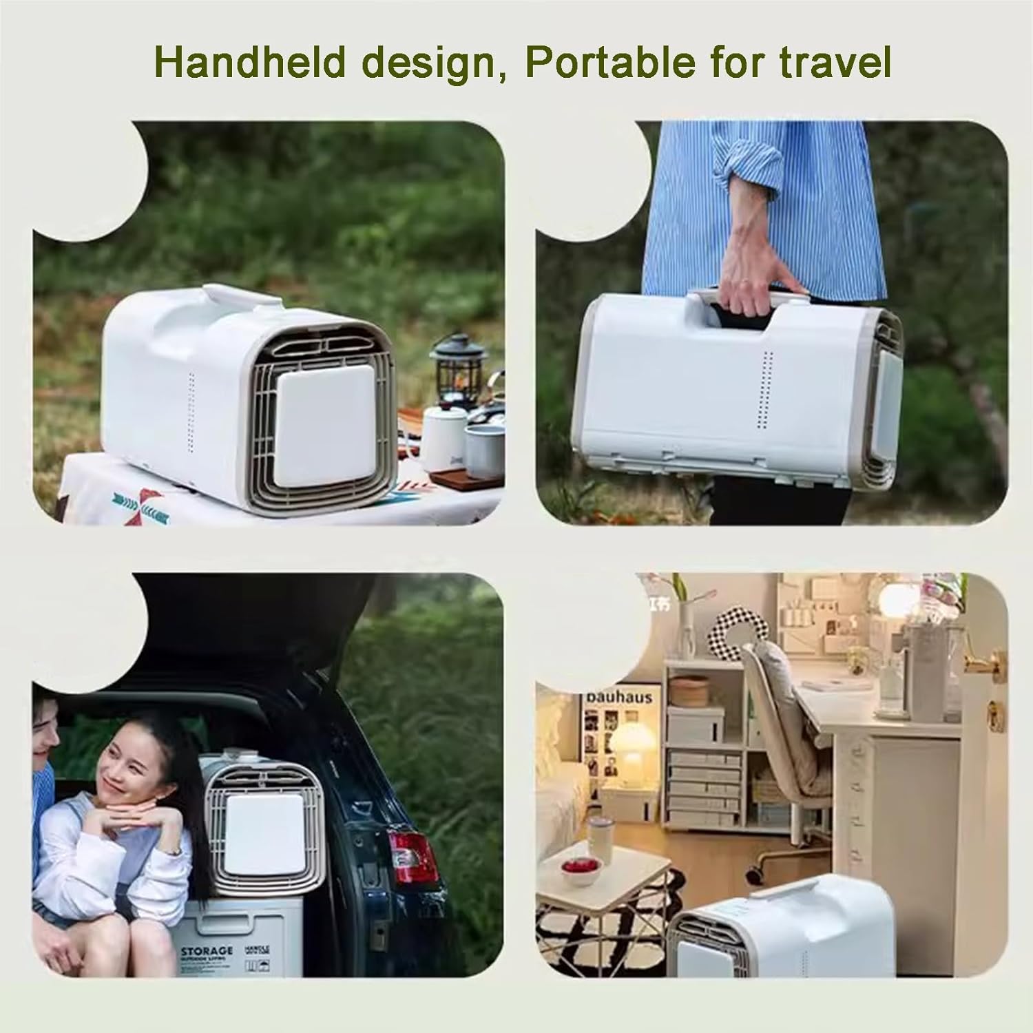 Portable Air Conditioner, Fast Cooling Fan, with Operation Panel, for RV Bedroom, Camping and Tent