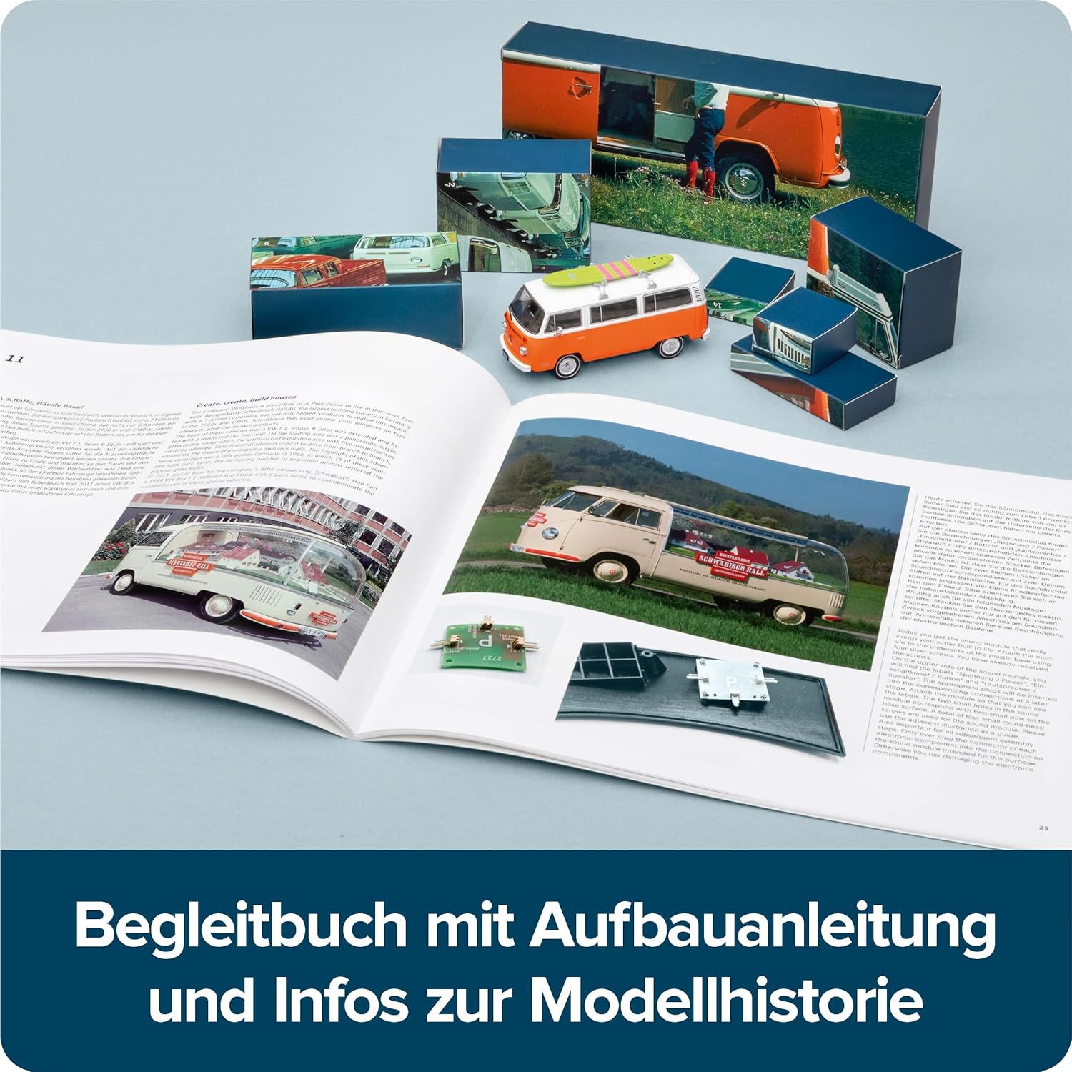 Advent Calendar VW Bulli, Model Kit with Sound Module: VW Bulli Advent Calendar