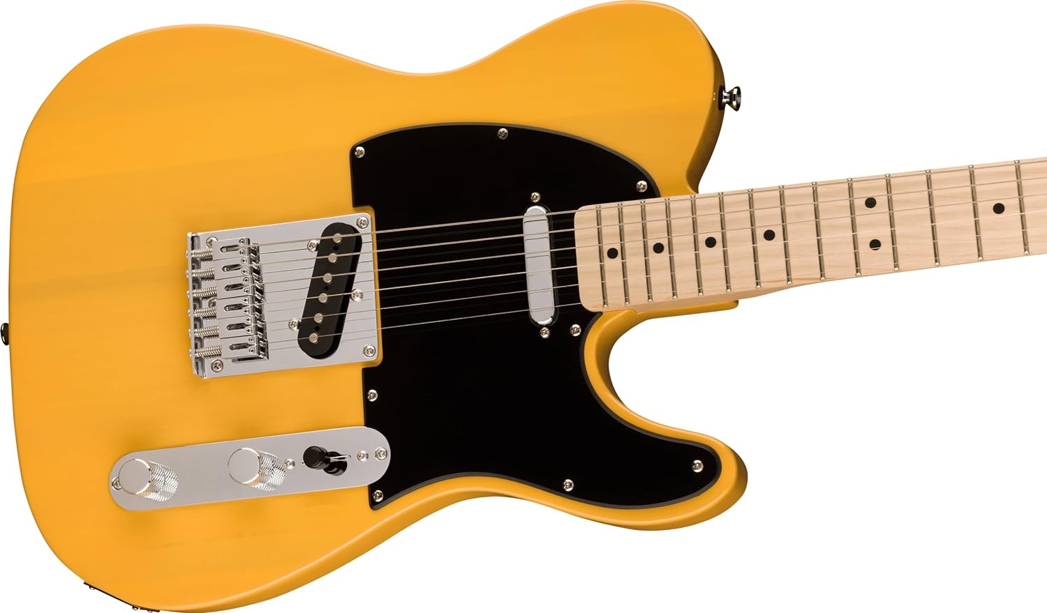 Squire Sonic Telecaster Electric Guitar, Butterscotch Blonde, Maple Fingerboard