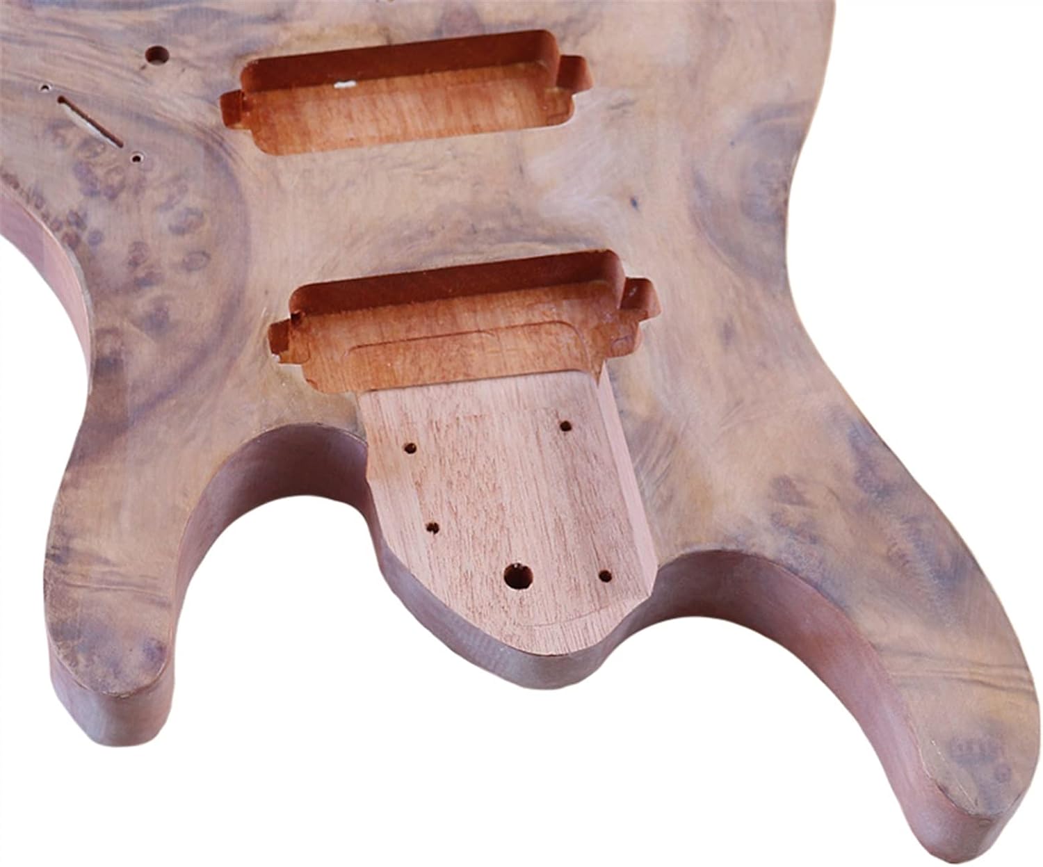 8 String Electric Guitar Body Top Guitar Barrel Okoume Wood Body for Electric Guitar DIY Guitar Kit
