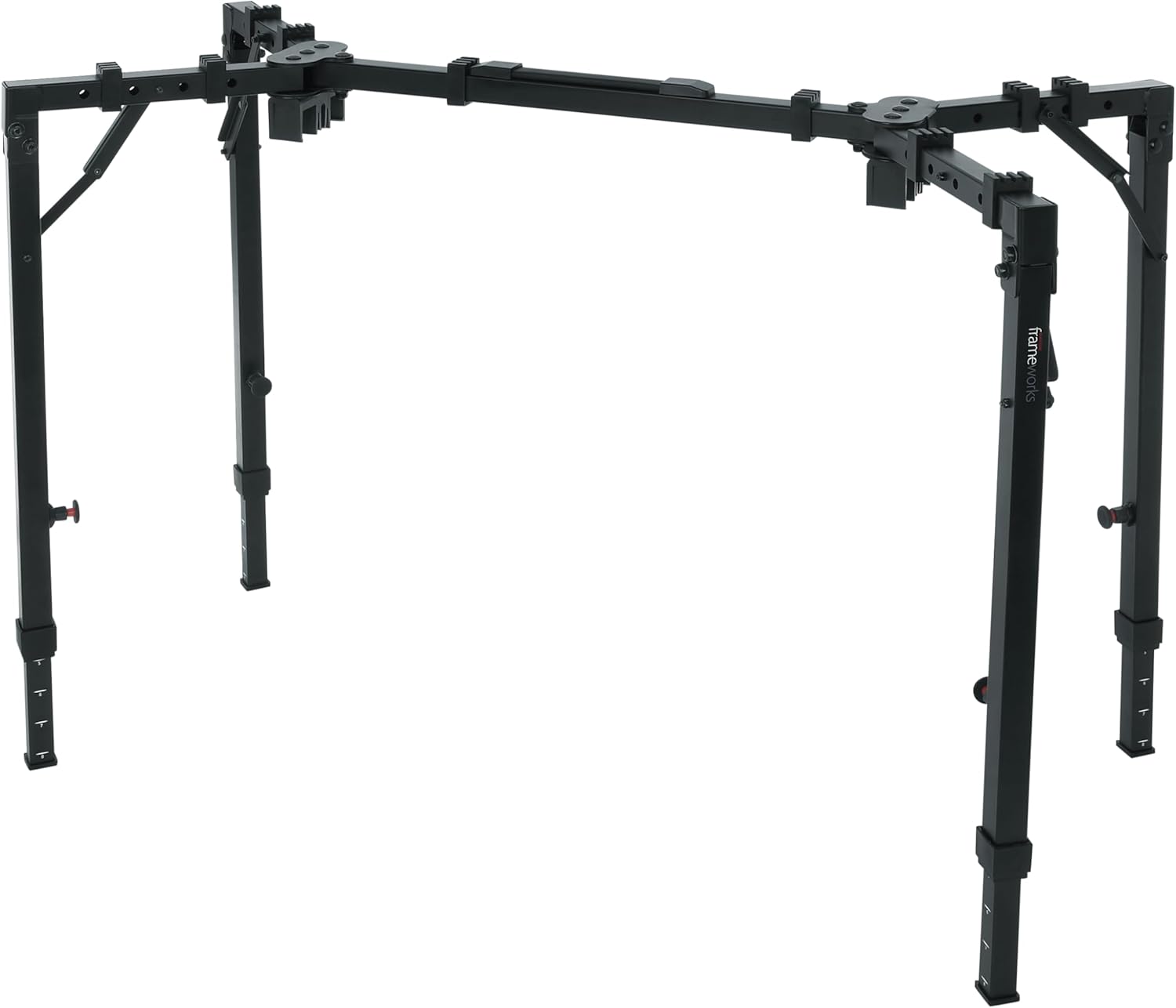 Gator Frameworks Adjustable T-Stand Folding Workstation or Keyboard Stand, Weight Capacity of 250lbs (GFW-UTL-WS250)