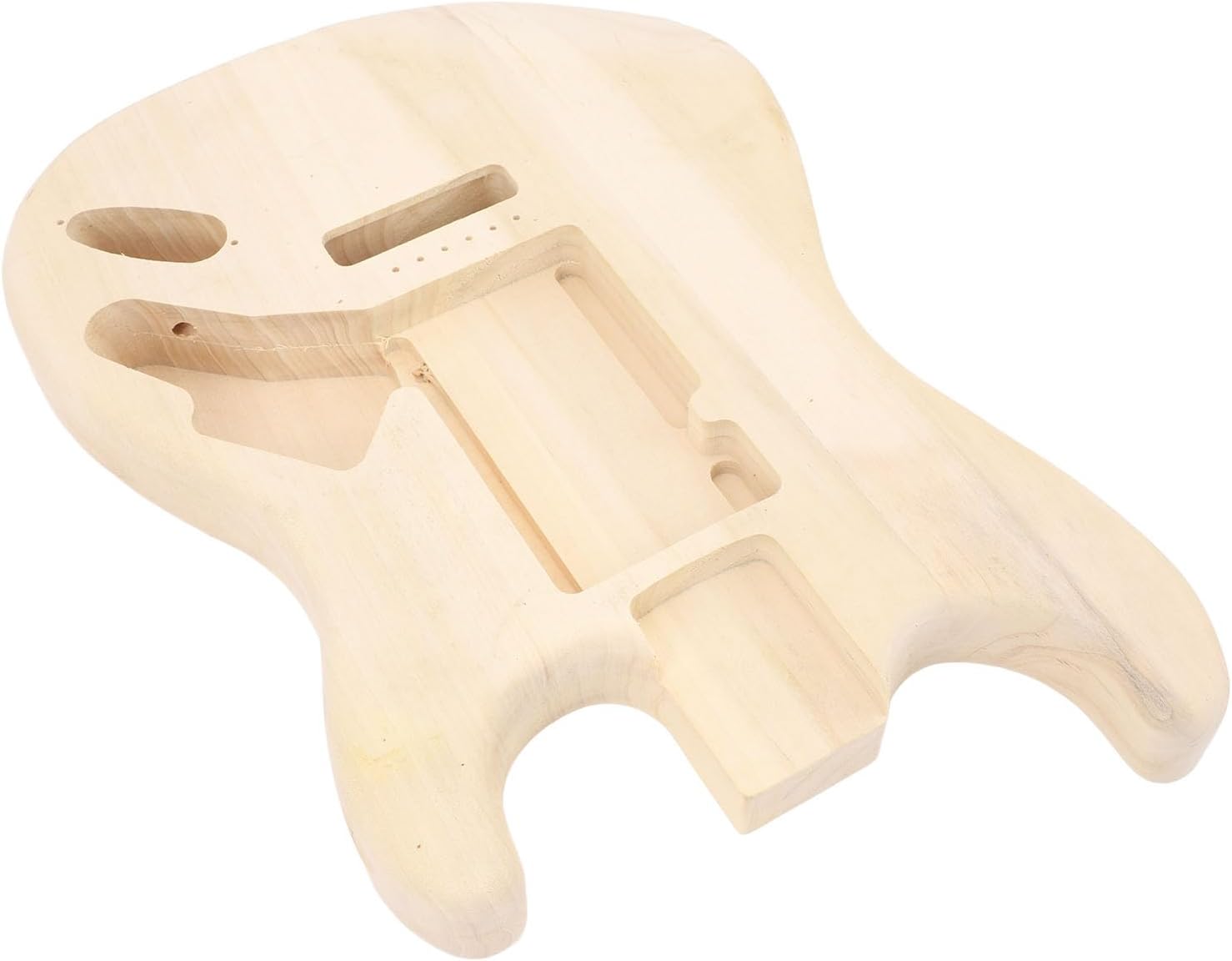 Electric Guitar Body, Unfinished Maple Wood Guitar Body Replacement, DIY Accessory for Customizing Electric Guitars, Crafted from Premium Maple Wood with Pre Drilling and Polishing