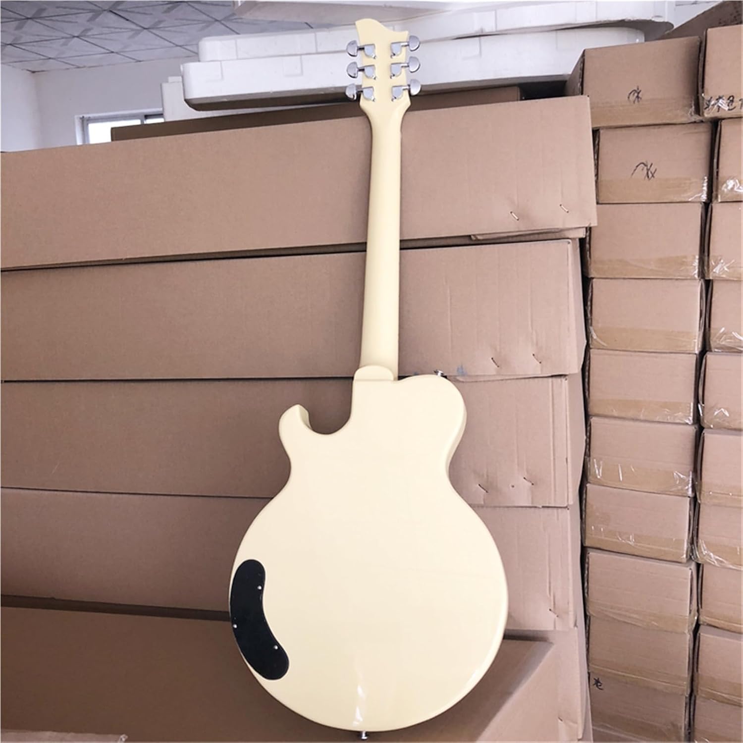 Beginner Electric Guitar Kits 21 Fret Solid Wood Electric Guitar With Passive Closed Pickups