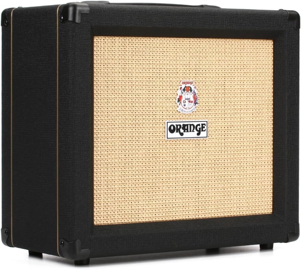 Orange Crush 35RT Guitar Combo Amplifier Bundle w/Pig Hog Black Instrument 10’ Cable, Power Supply AC Adapter and Liquid Audio Polishing Cloth