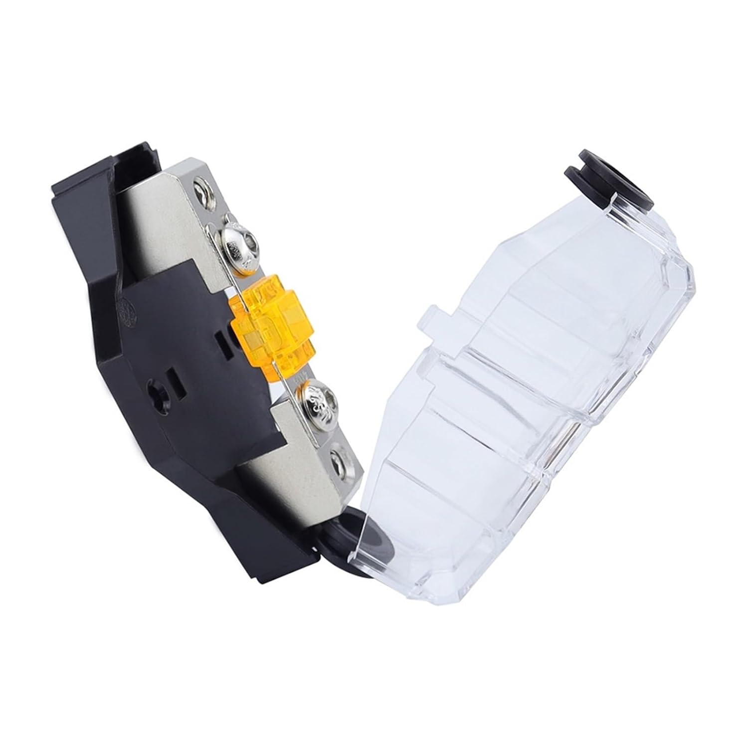 1/2/3/4-Way Fused Distribution Block with 80A Fuses Amp Ground Distribution Block for Car Audio Amplifier Splitter