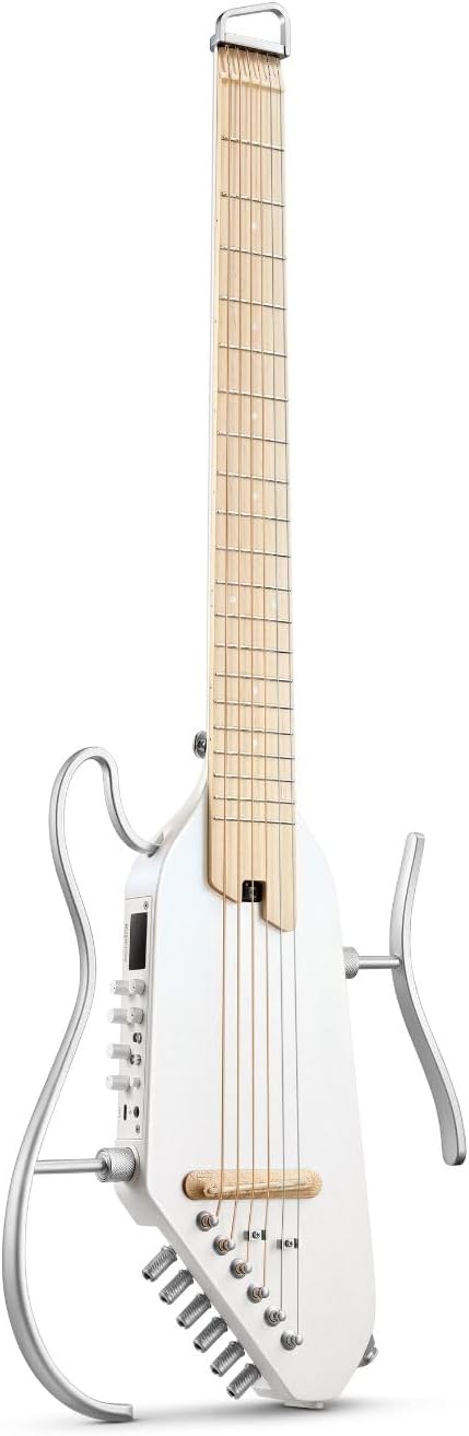 Acoustic Electric Guitar Travel Guitar with Multiple Effect Modes Smart Guitarra Kit and Mini Electric Guitar Amp Wooden 3W Small Guitar Amplifier