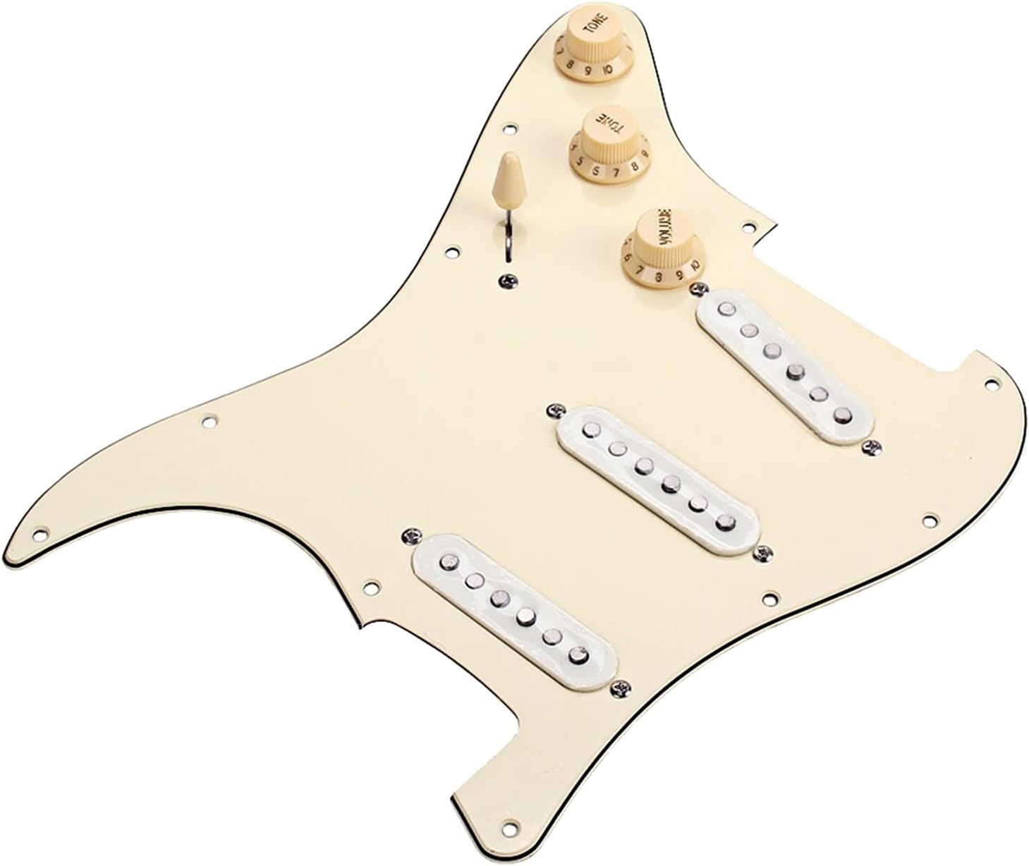 Pickguard Pre-Wired Prewired Loaded SSS Pickguard Alnico V Single Coil Pickups for Electric Guitar Parts