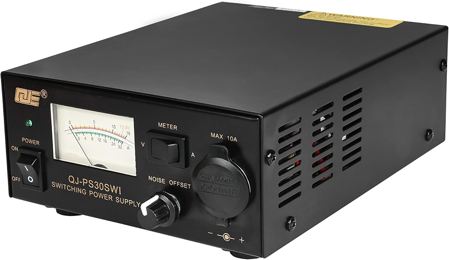 Universal Compact Ham Radio Power Supply 30A DC 13.8V Fixed Output-Noise Offset Home Lab Bench top Converter for Mobile Transceiver, Switching Power Supply with Display for AnyTone & TYT Radio