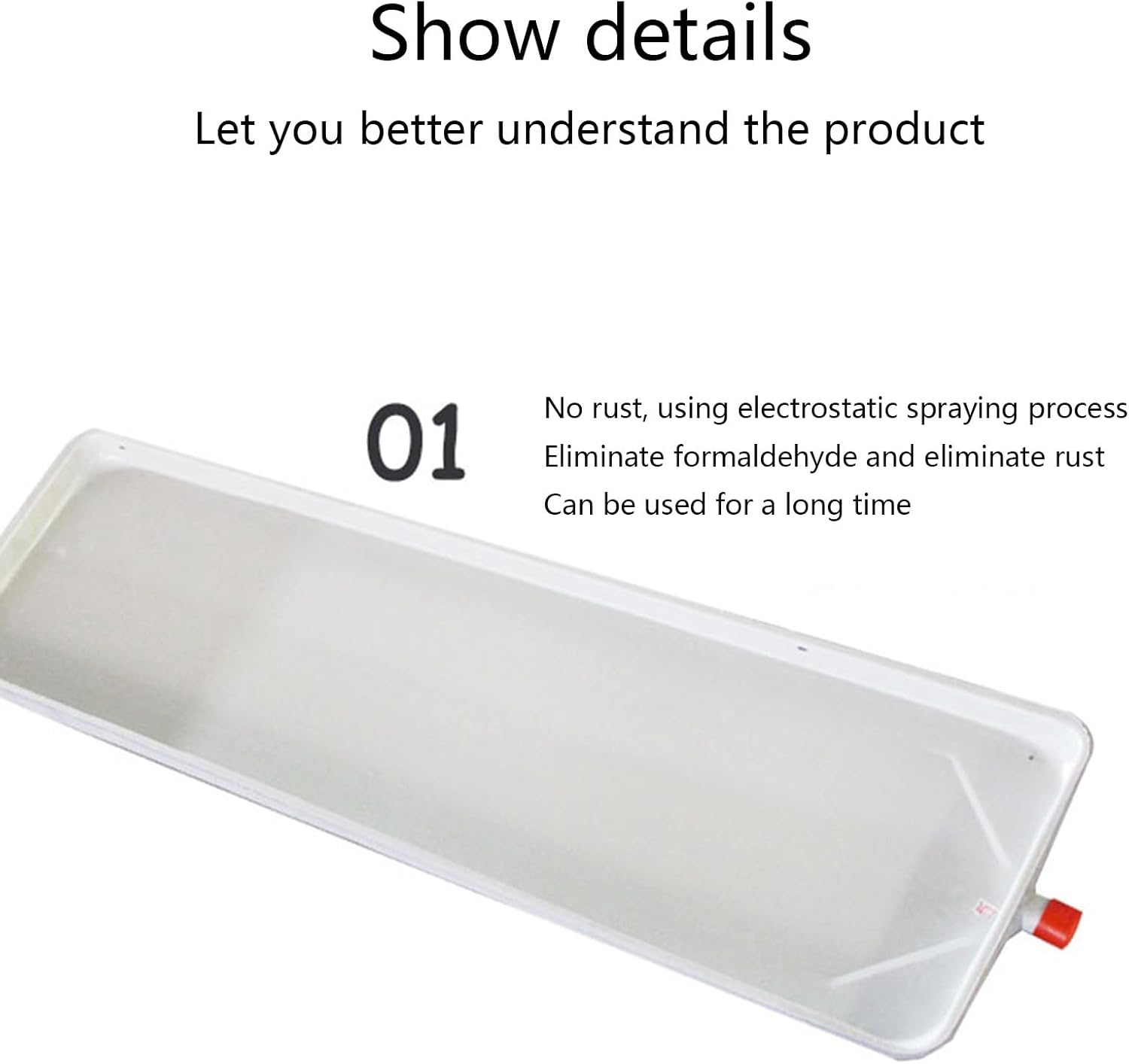 Air Conditioner drip pan with Drain air Conditioner Water Catcher Portable for:Air Conditioner Outdoor Unit(211x24cm/83.1x9.4in)