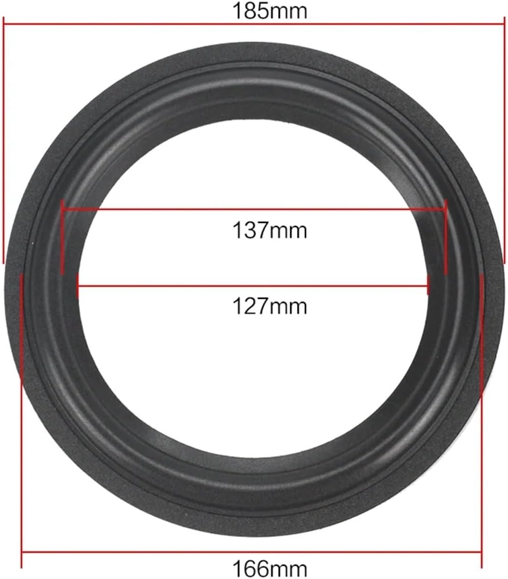 2PCS 7 INCH 7.5 INCH Woofer Speaker Foam Repair Surround Accessories Sponge Loudspeaker for Speaker Repair DIY