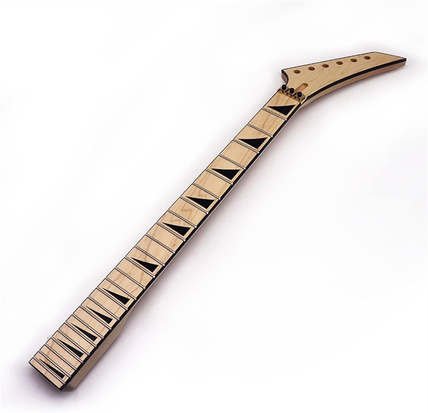 ZUZU 6 Strings Electric Guitar Neck Wood Guitar Neck Matte 24 Frets Unfinished Guitar Neck