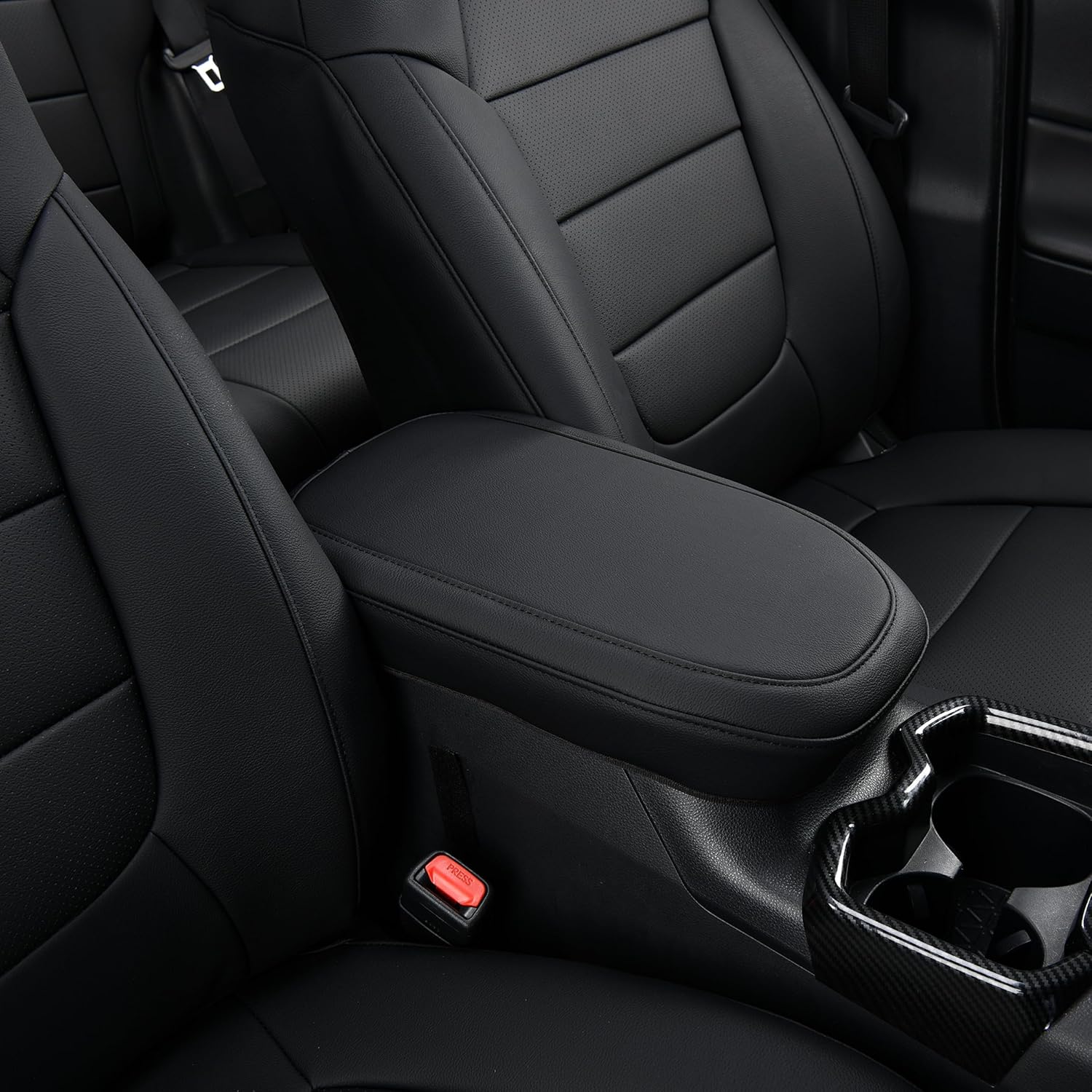 RAV4 Seat Covers, Custom Fit Toyota RAV4 2019 2020 2021 2022 2023 2024 2025, Full Covered Vehicle Accessories Fit for RAV 4 LE, XLE, XLE Premium, Limited - Black