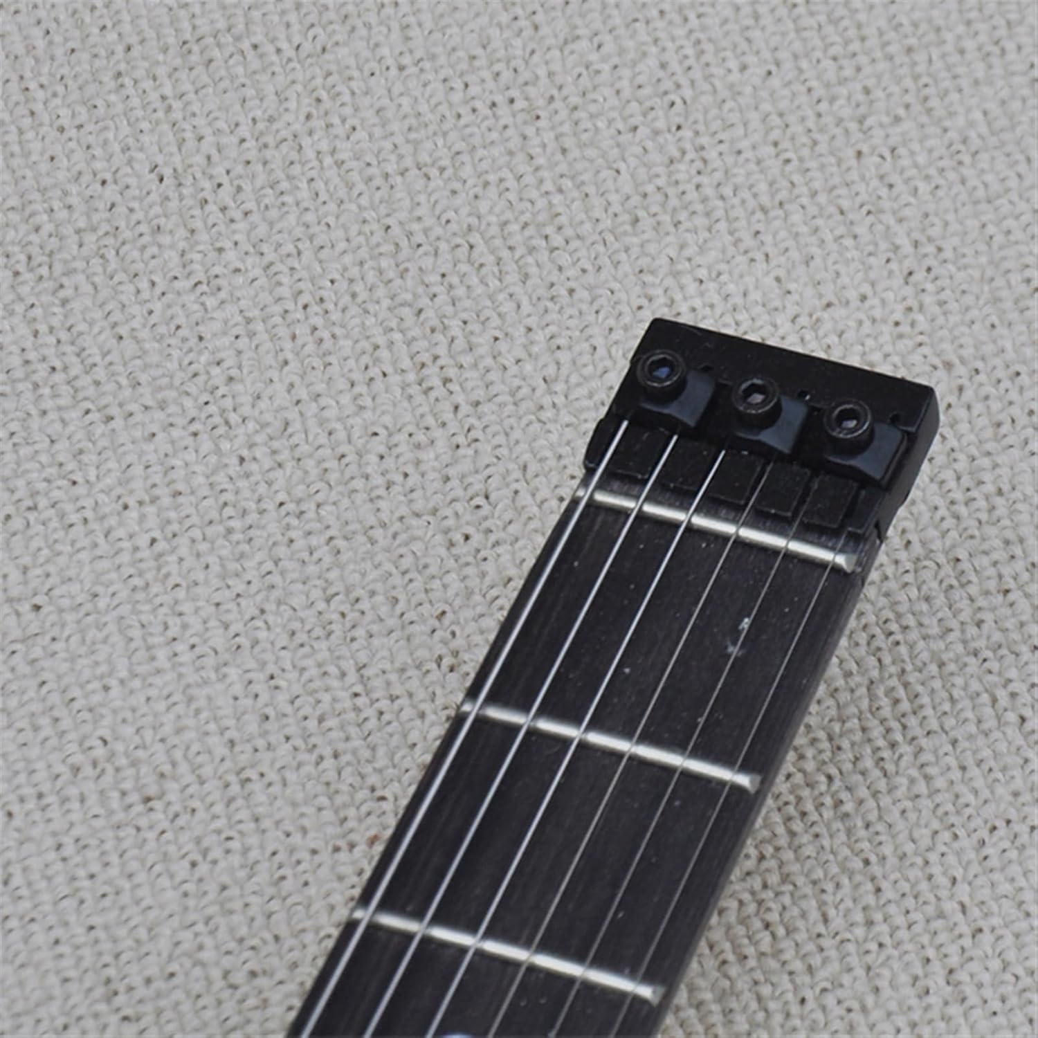 24 Frets 39 Inches Blue Headless Electric Guitar with Flame Maple Veneer Rosewood Fretboard Professional Headless Guitar