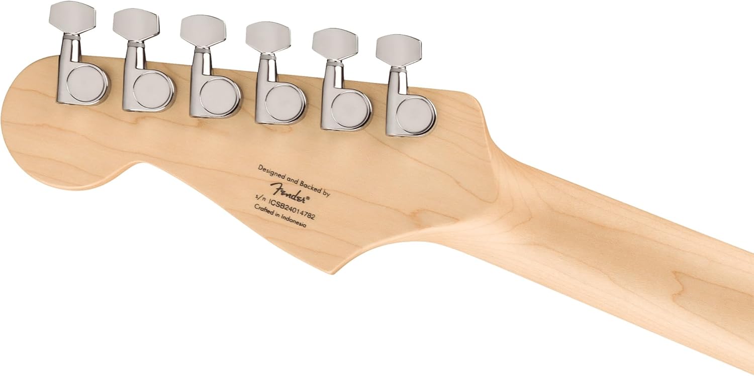 Fender Squier Sonic Stratocaster Electric Guitar - Fiesta Red, Maple Fingerboard, White Pickguard