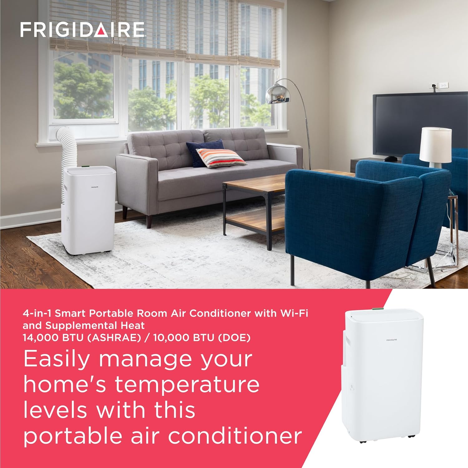 Frigidaire 14k Heat/Cool Portable w/Wifi