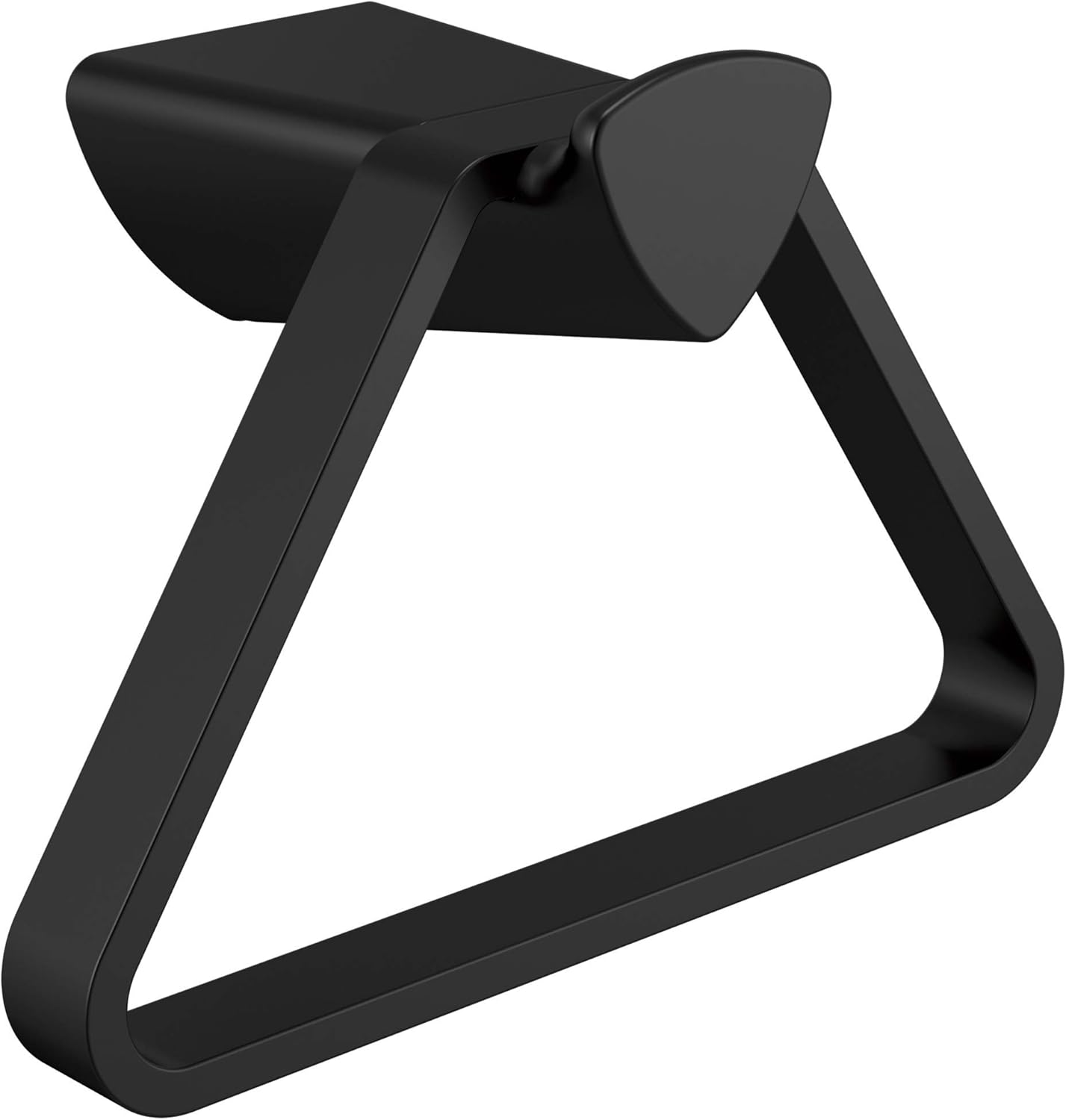 Delta Faucet Zura Towel Ring, Matte Black, Bathroom Accessories, 77446-BL