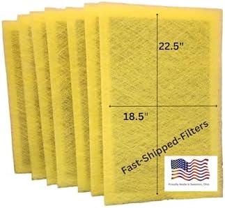 Fast-Shipped-Filters 7 Pack 20x25 Replacement Filter Pads Designed to Fit with MicroPower Guard One Hour Air Cleaner 20x25 Refill Yellow