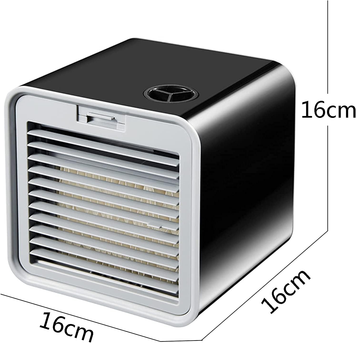 Portable air Conditioner Air Cooler Portable Cooling Fan Built-in 380ml Water Tank 3 Adjustable Speeds USB Personal Table Fan for Home Office and Room