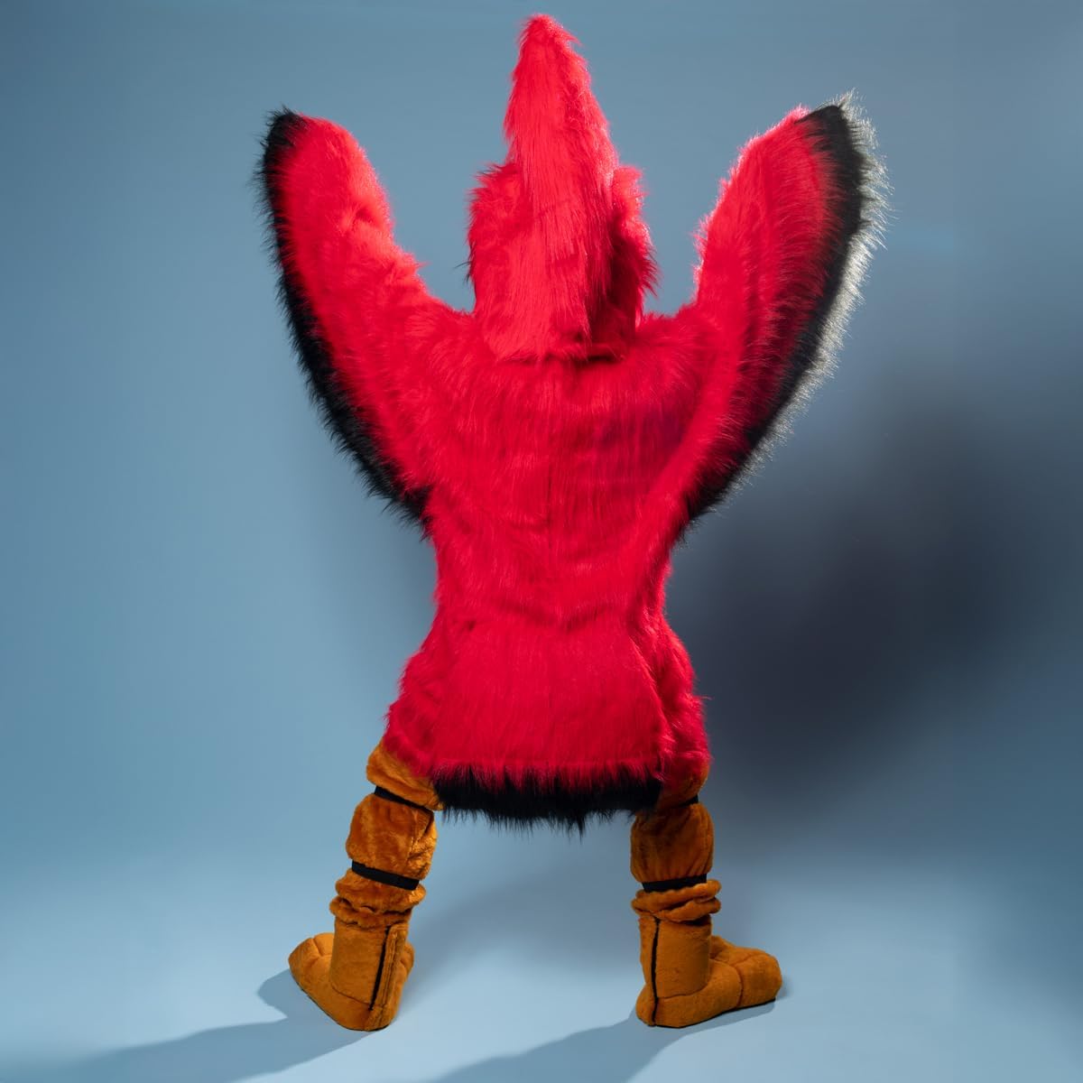 TCDesignerProducts Friendly Red Cardinal Mascot Costume, School Spirit Sports Fan Gear, Football Cheerleader Accessories, Homecoming